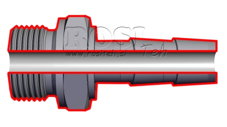 CONECTOR MASCULIN HIDRAULIC 2 PENTRU HOSE DE CAUCIUC CU DIAMETRU 50