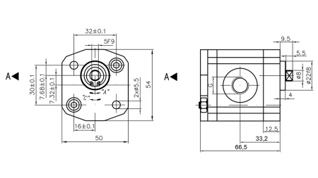 HYDRAULICKÉ ČERPADLO 00A1.5X033 GR.0 - 1,5cc - LEVÝ