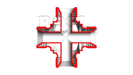 CROSS T HIDRAULIC MALE BSP 3/8