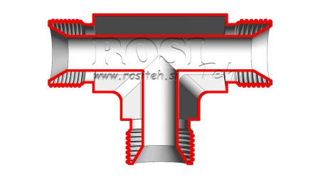 PIESE HIDRAULICĂ T BSP MASCULIN-MASCULIN 1/2