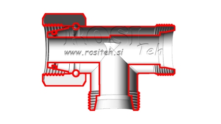 HIDRAVLIČNI T KOM L-15 Z VRTLJIVO MATICO STRANSKO M22x1,5