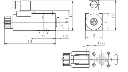 DIMENSIONI COIL CETOP 3_1 6A