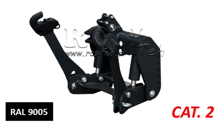 TIRANȚI FRONTALI UNIVERSALI PENTRU TRACTOR CAT.2 1500KG NEGRU (RAL 9005)