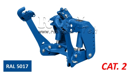 UNIVERZÁLIS FRONT HIDRAULIKA 2KAT TRAKTORHOZ 1500kg - KÉK (RAL 5017)