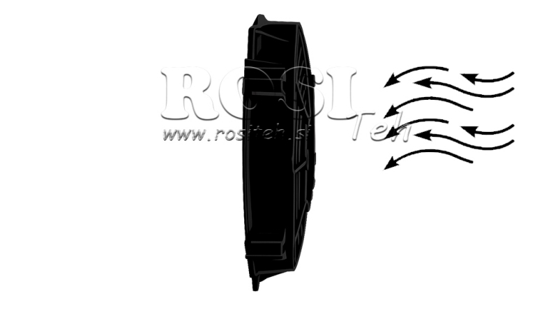 VENTILATOR AXIAL 225MM PENTRU ÎMPINGERE 12V