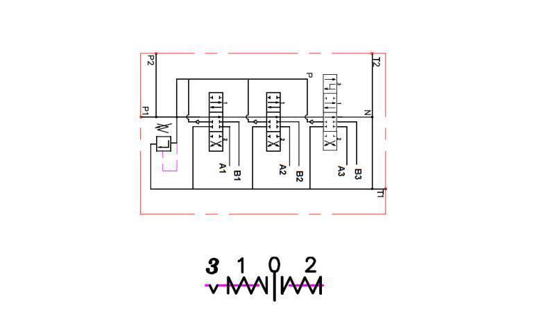 DIAGRAMĂ DE CABLARE 3xP40 FLOATING