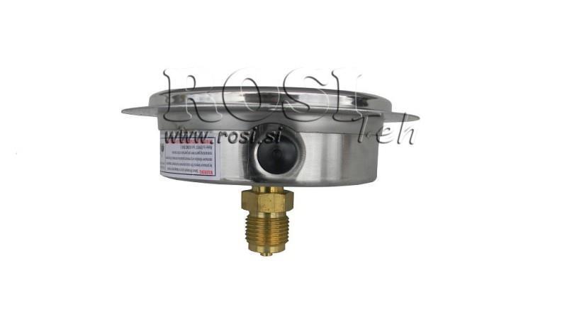 MANOMETRU DN100 SPATE 0 - 4 BAR - 1/2