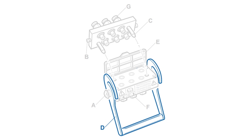 MANETĂ PENTRU MULTI-FASTER 4,6CĂI PARTE FIXĂ