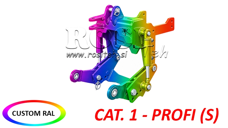 TIRANȚI FRONTALI UNIVERSALI CAT. 1 - PROFI STANDARD PENTRU TRACTOR 800 KG (RAL LA ALEGEREA DVS.)