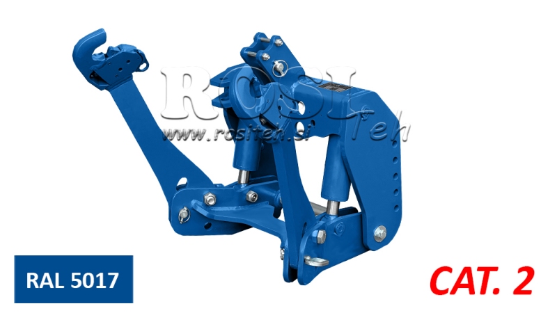 UNIVERZÁLIS FRONT HIDRAULIKA 2KAT TRAKTORHOZ 1500kg - KÉK (RAL 5017)