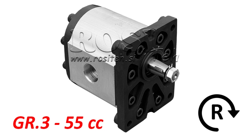 HYDRAULIKPUMPE GR.3 55 CC HØJRE - GEWINDE