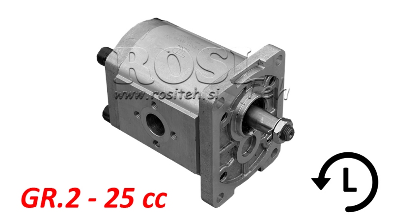 POMPĂ HIDRAULICĂ GR.2 25 CC STÂNGA - FLANGE
