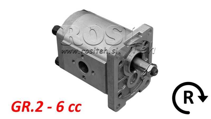 HYDRAULIKPUMPE GR.2 6 CC HØJRE - FLANGER