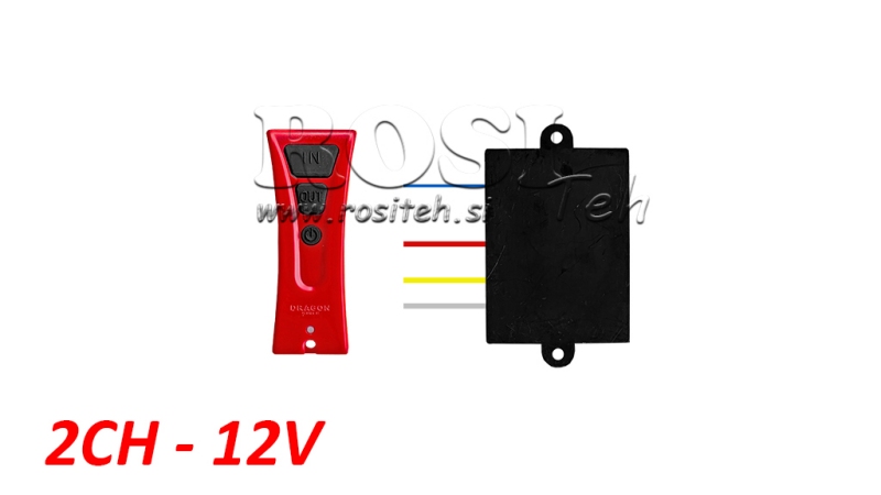 CONTROL REMOT WIRELESS 2CH - 12V