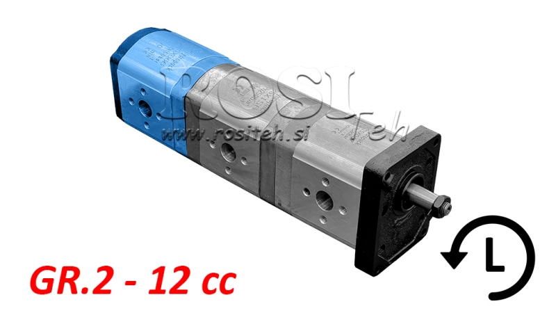 HYDRAULISK PUMPE 20A12X066 BAG. GR.2 12 CC VENSTRE