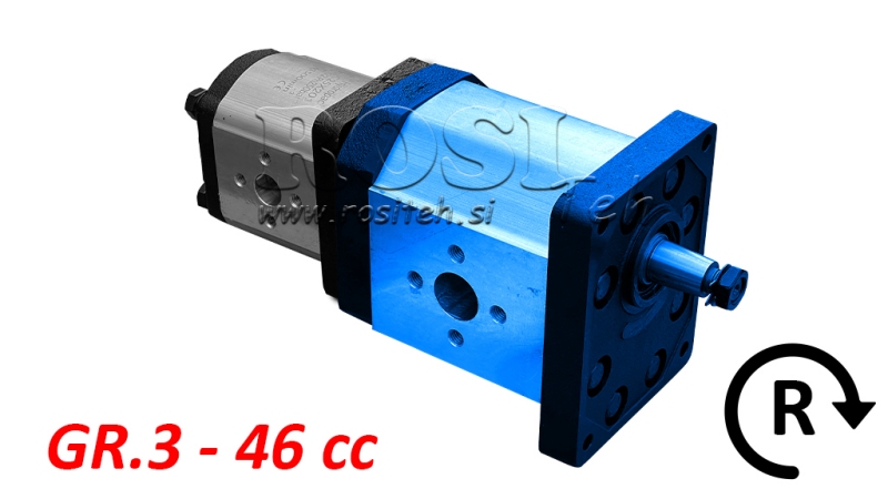 POMPE HYDRAULIQUE 30C46X198 PREMIER GR.3 GR.2 46 CC DROITE