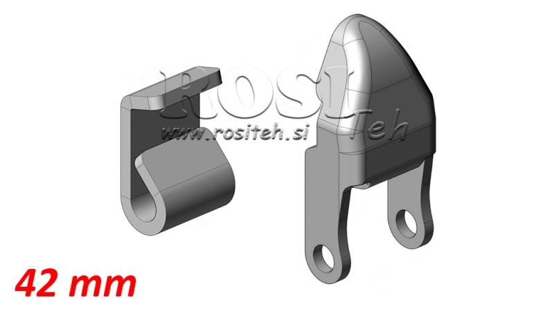 ABNEHMBARE C-FÖRMIGE 42MM TRAILER SEITENWANDSCHARNIER