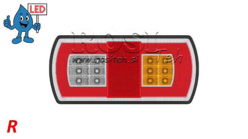 LED TYLNE ŚWIATŁO KOMBINOWANE 12/24V PRAWE