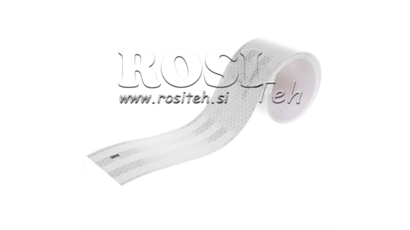 BENZI REFLECTORIZANTE 3M - ALB - 1 metru