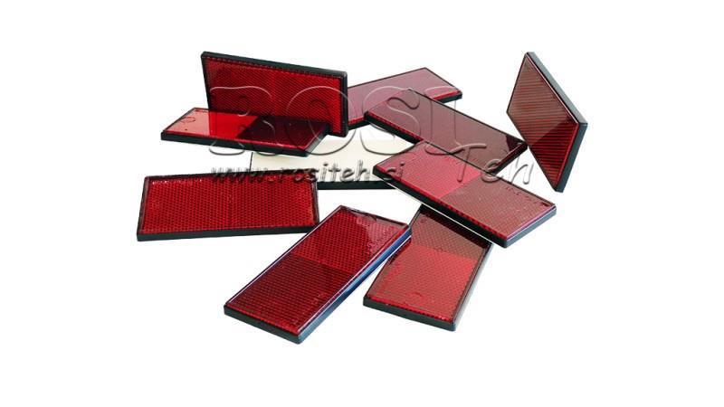 RECTANGULAR SECTION RED 105x48 (10pcs)