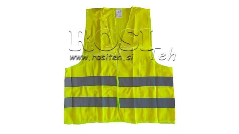 VESTĂ DE SIGURANȚĂ CU VIZIBILITATE RIDICATĂ portocalie/galbenă