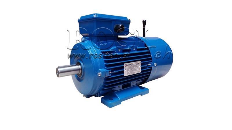 11kW-ELECTRIC MOTOR WITH BRAKE MSH160M-4_1460rpm 3Phase feet-B3