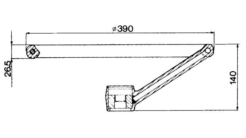 VOLAN DIAMETRU 390 - h 140