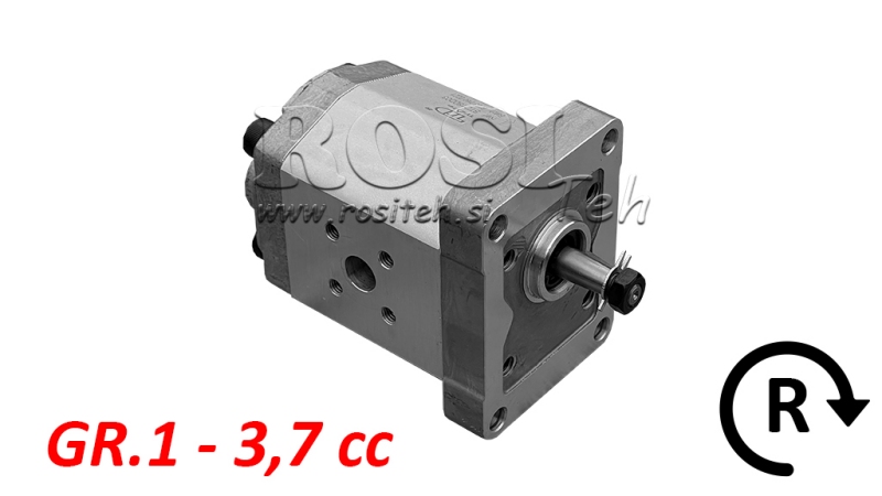HYDRAULIKPUMPE GR.1 3.7 CC HØJRE - FLANGER