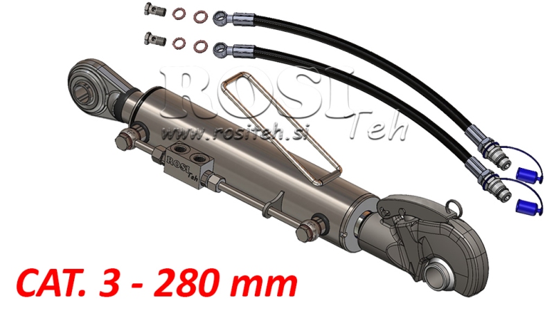 HYDRAULIC TOP LINK WITH HOOK - CAT.3 80/40-280 (90-210HP)(32.2)
