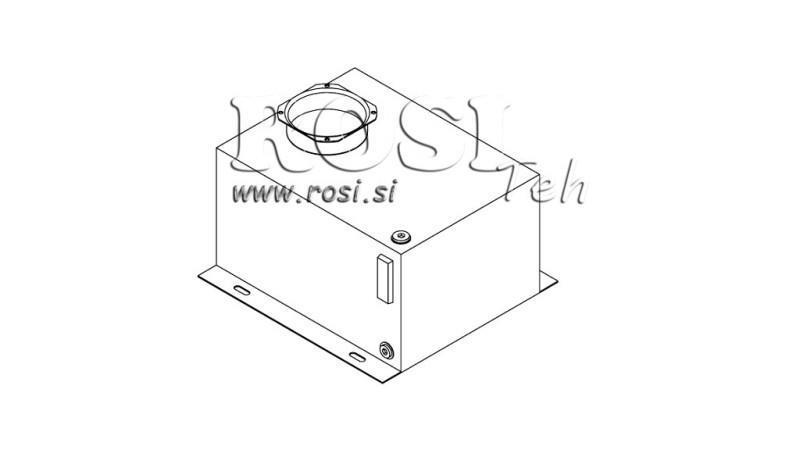 BOÎTE DE RÉSERVOIR EN MÉTAL PP 20 LITRES HORIZONTAL-VERTICAL