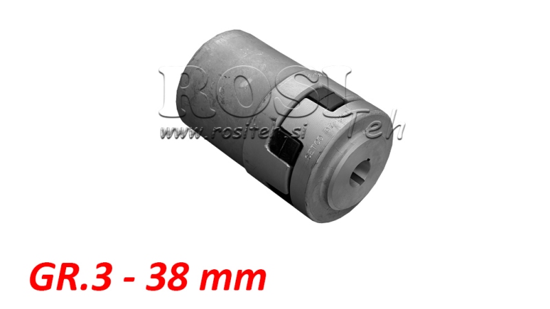 CUPLAJ DIN CAUCIUC ND17 (5.5-9KW)  38MM/GR3