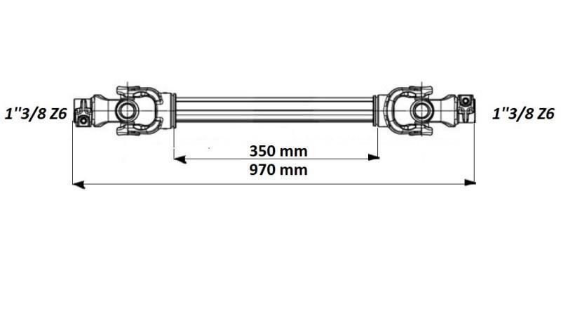 CARTE ÉCO 970mm 70-110HP AVEC LAMELLE - dimensions
