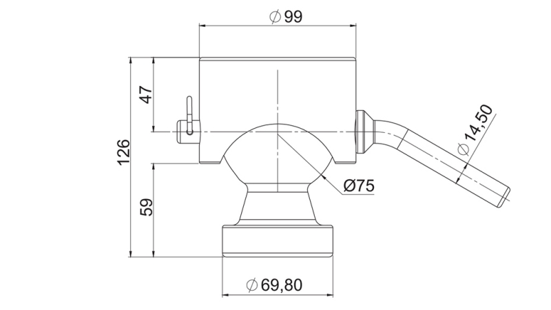 BOL BASCULATOR TRI-SIDED PENTRU CASSIS FI75 eco