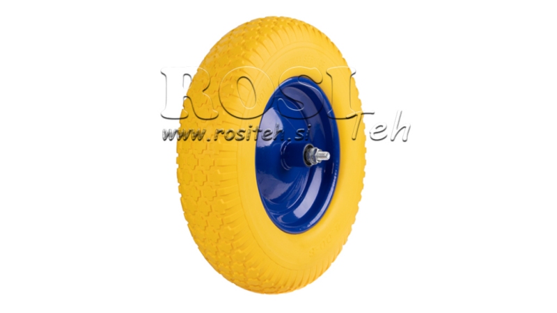 ROATĂ COMPLETĂ CU AXA 400X80MM 4.00-8