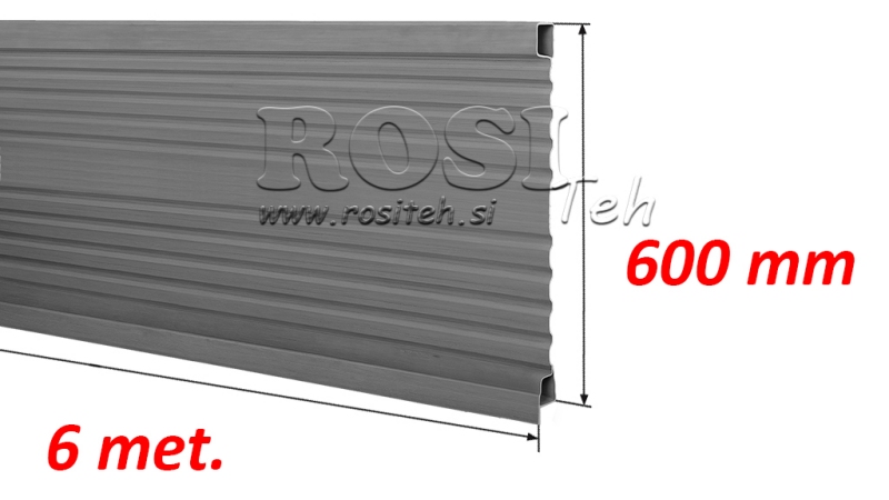 PANOU LATERAL TRAILER 6 METRI - ÎNĂLȚIME 600 mm