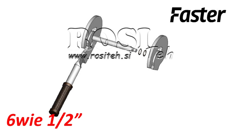 MANETĂ PENTRU MULTI-FASTER 6CĂI 1/2 PARTE FIXĂ