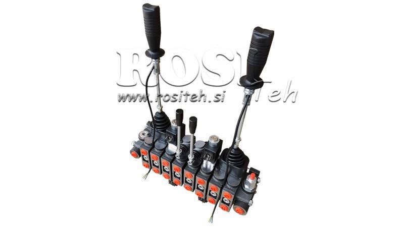 VANĂ HIDRAULICĂ HIAB 8xPC70   2x JOYSTICK - CONTROL ELECTRIC 12V