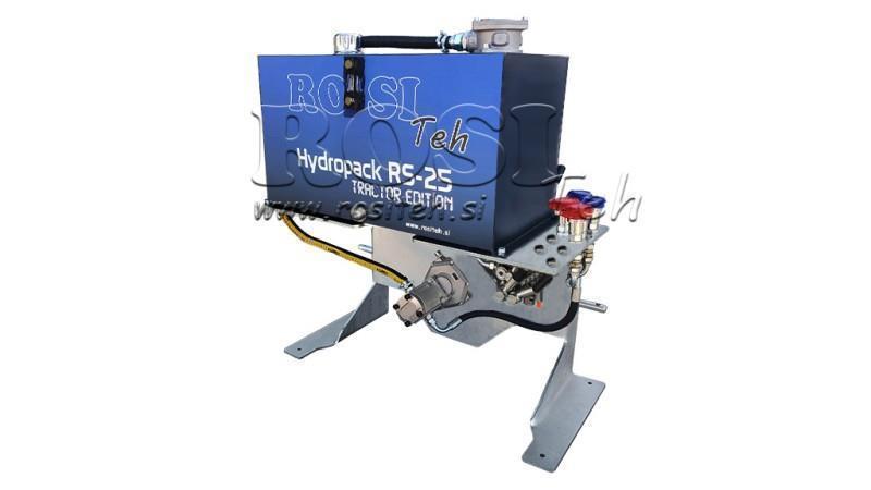 AGGREGAT HYDRAULIQUE DE TRACTEUR AVEC UNE CAPACITÉ DE 100lit DÉBIT 53lit/min 2XP80