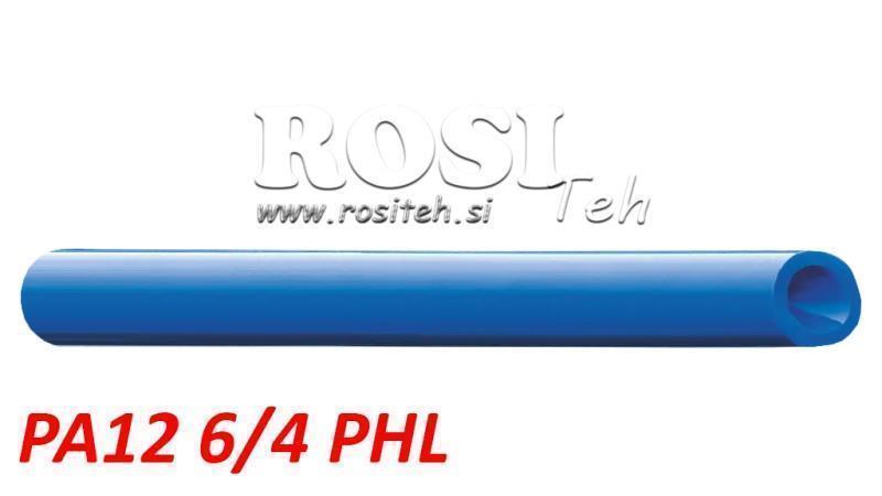 PA 6/4 PA12PHL ȚEAVĂ DE AER ALBASTRĂ POLIAMIDĂ DIN73378