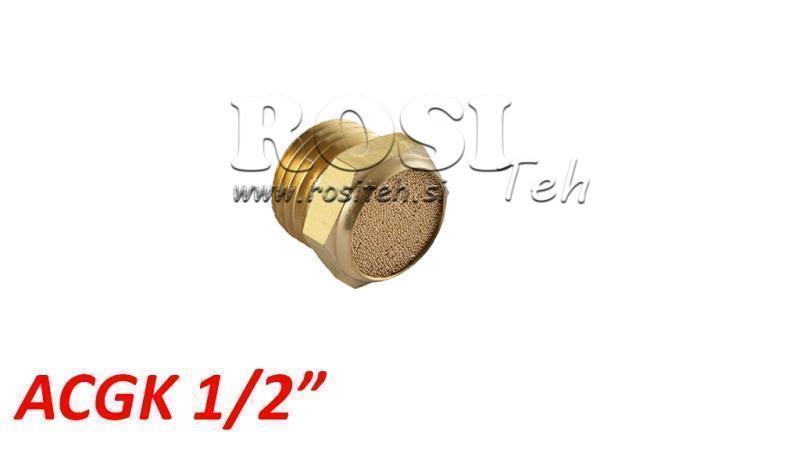 SILENȚIATOR PNEUMATIC DIN BRONZ ACGK 012 LOW