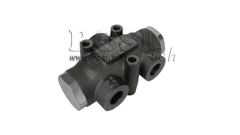 VALVĂ DE DISTRIBUȚIE HIDRAULICĂ DEBIT V01006 40 - 60 lit - 1/2 - 250 bar (max.300 bar) V-EQ30