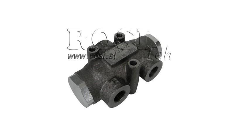 HYDRAULISK DISTRIBUTIONS VENTIL FLOW V01002 6 - 10 lit - 3/8 - 250 bar (max.300 bar) V-EQ15