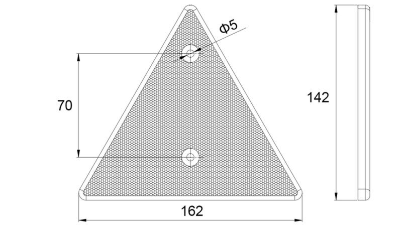 REFLECTOR TRIUNGHIULAR (4PCS)