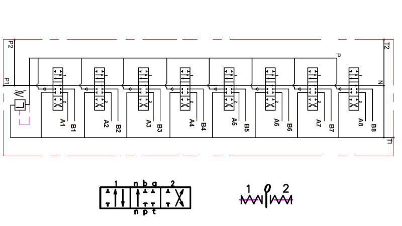 VALVĂ HIDRAULICĂ 8xPC70