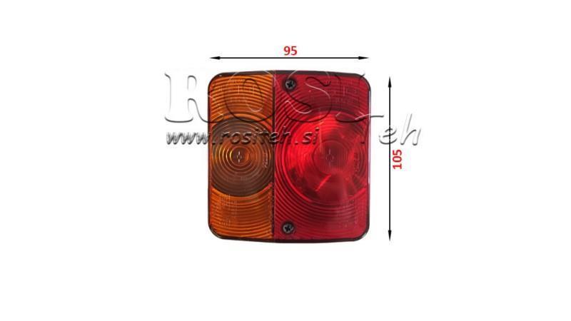 LEFT REAR SQUARE LIGHT 2 POSITION
