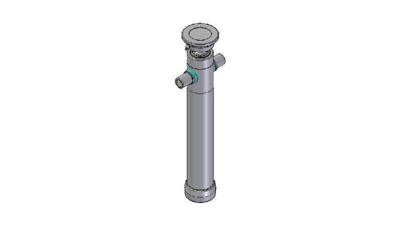 2025S -TELESCOPIC CYLINDER STANDARD/BALL 2 STAGES STROKE 895 DIAMETER 80