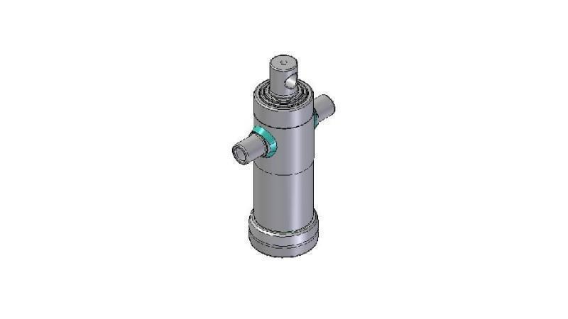 2032F - CILINDRO TELESCOPICO STANDARD/BUCO 3 STADI CORSO 593 DIAMETRO 95