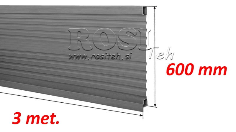 PANOU LATERAL TRAILER 3 MET. - ÎNĂLȚIME 600 MM