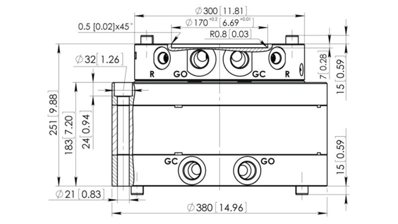 ROTATEUR HYDRAULIQUE CPR15-01 55000/15000 KG