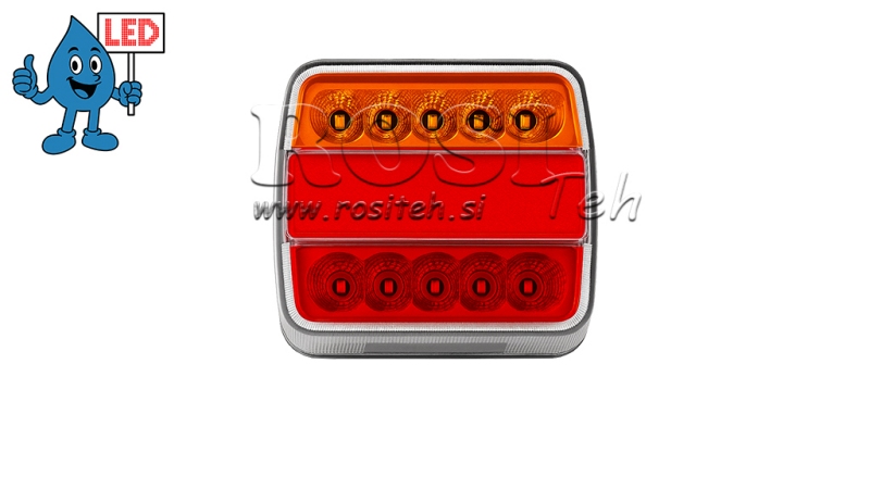 LED TYLNE ŚWIATŁO DO PRZYCZEPY KOMBINOWANE 4 FUNKCJE 12V